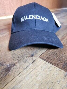 Classic Black Designer Inpired  Baseball Cap with White Logo Embroidery